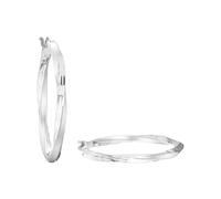 Paar Creolen AMOR "2017264", silber (silberfarben), Ohrringe, Damen, Silber 925 (Sterlingsilber) (37220014-0) silberfarben