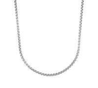 Amor Halskette Edelstahl Herren Halsschmuck, 55 cm, Silber, Kommt in Schmuck Geschenk Box, 2017859