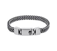 Amor Armband Edelstahl Herren Armschmuck, 21 cm, Schwarz, Kommt in Schmuck Geschenk Box, 2040327