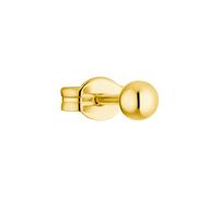 Amor Single Ohrstecker Damen Ohrschmuck, 0,3 cm, Gold, Kommt in Schmuck Geschenk Box, 2021580