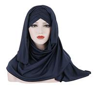 Amorar Hijab Kopftuch für Damen Muslimische Frauen Schal Kopfbedeckung Hidschab Islamische Gesichtsschleier Turban Hals Chemo Kappe Bandana Haartuch Beanie Mützen