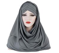 Amorar Hijab Kopftuch für Damen Muslimische Frauen Schal Kopfbedeckung Hidschab Islamische Gesichtsschleier Turban Hals Chemo Kappe Bandana Haartuch Beanie Mützen