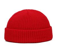 Amorar Wintermütz Fishermans Beanie Unisex Dockercap Seemannsmütze Herren Sailor Cap Rolled Cuff Hafenmütze Bikermütze Watch Kappe Beanie Hut Baseball Cap Vermieter Hut Schippermütze