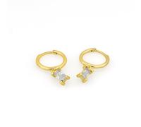 AMORETTO MILANO Creolen aus 925 Silber mit Zirkoniastein Ohrringe A110132 - Weiß