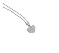 AMORETTO MILANO Herz-Halskette „Leonardo“ aus 925 Silber mit Zirkonia AM0991