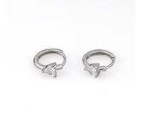 AMORETTO MILANO Ohrringe Creolen aus 925 Silber Zirkonia A10118S