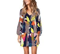 Amoretu Damen Swing Ruffle Tunic Dress Weich