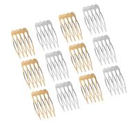 Amosfun 12 Stück Damen Seitenkämme aus Metall Robuste Haarkämme für Haartypen Seitliche Kämme zum Haarstyling und Brautschleier Eleganter Haarschmuck für Frauen und Mädchen