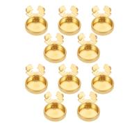 Amosfun 15 Stück Knopfabdeckungen aus Kupfer 17,5mm für Hemden Damen Herren Dekorative Manschettenknöpfe Vielseitig für Blusen Jeans und Anzughemden Selbstgemacht Knopfkappen