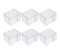 Amosfun 6 Stück Uhrenboxen Transparent Kunststoff mit Deckel Stapelbare Uhrenhalter für Damen und Herren Stoßfest und Kratzfest Uhren Organizer