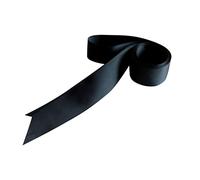 Amosfun Braut Satin Gürtel Hochzeit Schärpe Seidenband Gürtel Lange breite einfache Klassische Band Schärpe für Frauen besonderen Anlass Hochzeitskleid schwarz