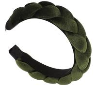 Amosfun Geflochtener Haarreif Samt Gepolstert Breit 17.5X15.5X3.5Cm für Damen und Mädchen Haarband für Hautpflege und Outdoor