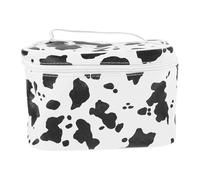 Amosfun Kosmetiktasche mit Henkel Großzügig Wasserfest Reise Kulturbeutel Kuhmuster Reise Organizer für Damen