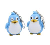 Amosfun Led Schlüsselanhänger Pinguin Mit Licht Und Sound Leuchtender Taschenanhänger Für Foto Booth Requisiten Party Dekoration 20Er Jahre Kreativer Schlüsselring Für Damen Und Herren