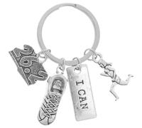 Amosfun Marathon Schlüsselanhänger Läufer Geschenk Kreativer Schlüsselring Für Rucksack Auto Hausschlüssel Organizer 5.8X3 Cm