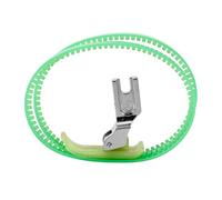 Amosfun Nähfuß mit Doppelwalze aus Metall und Gummi Kompatibel für Industrie und Haushaltsnähmaschinen Austauschbarer Nähmaschinen Nähfuß für Leichte Stoffe und Kleidung