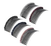 Amosfun Ponyhaarkämme 5 Stück Strass Haarkamm Mehrfarbig für Festival und Alltag Damen Haarzubehör