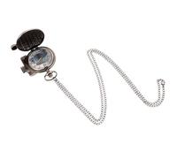 Amosfun Retro Taschenuhr Silber aus Legierung für Damen und Herren | Vintage Stil, Präzises Mechanisches Uhrwerk, Dekoratives Kettenuhr Design, Geschenk und Erinnerungsstück