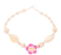 Amosfun Beach Party Flower Knöchel Sommer Armband mit Muschel Fußkette Armband Schmuck für Frauen und Mädchen