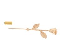 Amosfun Vintage Herren Krawattennadel Kragenstäbchen Gold mit Wort Pin Design Zinklegierung Anzug Zubehör für Kleine Hemdkrägen