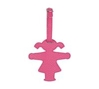 AMPELMANN Kofferanhänger - Reisebegleiter Ampelfrau pink PU Leder
