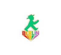 AMPELMANN Pin Anstecker Berlin Regenbogen