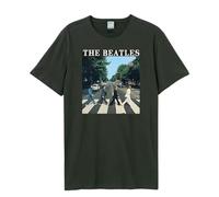 Amplified - Abbey Road T-Shirt für Herren/Damen Unisex (L) (Holzkohle)