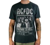 Amplified - AC/DC Highway to Hell Poster - Worldtour 79/80 - T-Shirt - S