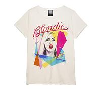 Amplified Ahoy 80s Blondie Damen-T-Shirt (M) (Weiß Vintage)