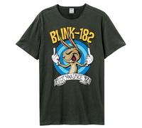Amplified - Blink 182 - F You Since 92, Kurzarm Band T-Shirt, Größe XL, Dunkelgrau, Unisex, 100% Baumwolle, Herren, Frauen, Kinder, Unisex, Frühling, Sommer, Herbst, Winter, Festival, Musik, Vintage