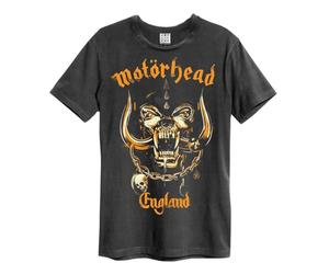 Amplified Bronze England Motorhead T-Shirt Erwachsene Unisex, Kohle, Large