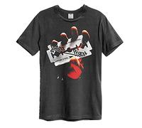 Amplified Clothing Judas Priest T-Shirt British Steel - Grau - Klein