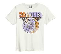 Amplified Clothing Ramones 'Tie Dye Shield' (Natural) T-Shirt (x-small)