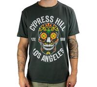 Cypress Hill Amplified Collection - Floral Skull Herren T-Shirt Carbon XXL 100% Baumwolle Regular
