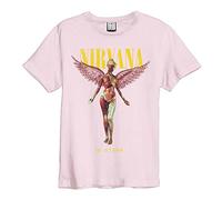 Amplified Damen/Damen In Utero Nirvana Crop Top, Pink, M