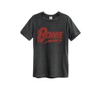Amplified David Bowie Logo T-Shirt Charcoal (XXL)