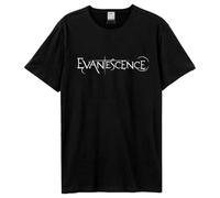 Amplified Evanescence - Logo | Kurzarm Band T-Shirt im Retro Look | Farbe: Schwarz, Größe: M