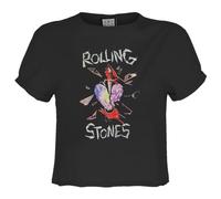 Amplified Hackney Diamonds The Rolling Stones Crop Top für Damen