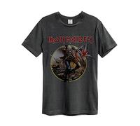 Amplified Herren Iron Maiden Trooper Mens Crew Tee T-Shirt, Grau (Charcoal), (Herstellergröße: Medium)
