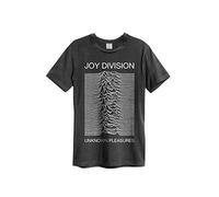 Amplified Herren Joy Division-Unknown Pleasures T-Shirt, Grau (Charcoal Cc), S