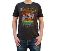 Amplified Herren Shirt LED Zeppelin Tour 75 dunkelgrau L
