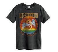 Amplified Herren Shirt LED Zeppelin Tour 75 dunkelgrau XL