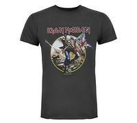 Amplified Herren Iron Maiden Trooper Mens Crew Tee T-Shirt, Grau (Charcoal), (Herstellergröße: Medium)
