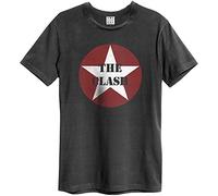 Amplified Herren T-Shirt The Clash-Star Logo Gr. S, Grau (Charcoal Cc)