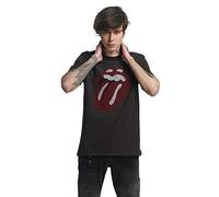 Amplified Herren The Rolling Stones-Era Tongue T-Shirt, Grau (Charcoal Cc), L