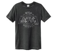 Amplified High Voltage Tour T-Shirt AC/DC Erwachsene Unisex, Kohle, Medium