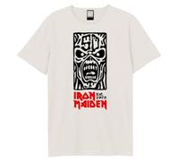 Amplified Iron Maiden - 50er Jubiläum | Black & Red Totem Pole | Größe: 2XL, Farbe: Weiß, 100% Baumwolle