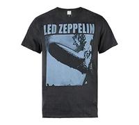 Amplified Herren Led Zeppelin-Blimp Square T-Shirt, Grau (Charcoal Cc), S