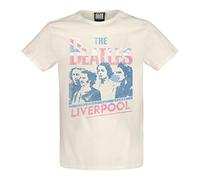 Amplified - Liverpool 2nd Edition The Beatles T-Shirt für Erwachsene, Unisex, Weiß, Retro, M