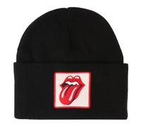 The Rolling Stones - Square Logo - Beanie - Schwarz - Onesize - 100% Baumwolle,Strickwaren Schwarz Onesize
